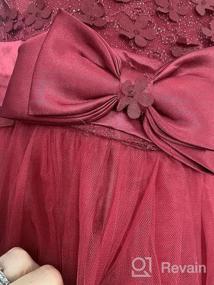 img 5 attached to Элегантное вечернее платье принцессы из кружевного тюля для девочек-цветочниц на свадьбах, подружках невесты, конкурсах для девочек и крестинах - Acecharming