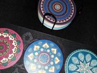 img 1 attached to MYSIT Ceramic Coasters For Drinks Absorbent With Holder Set Of 8, Funny Colorful Mosaic Terrazzo Coasters Sets For Wooden Table review by Anthony Shang