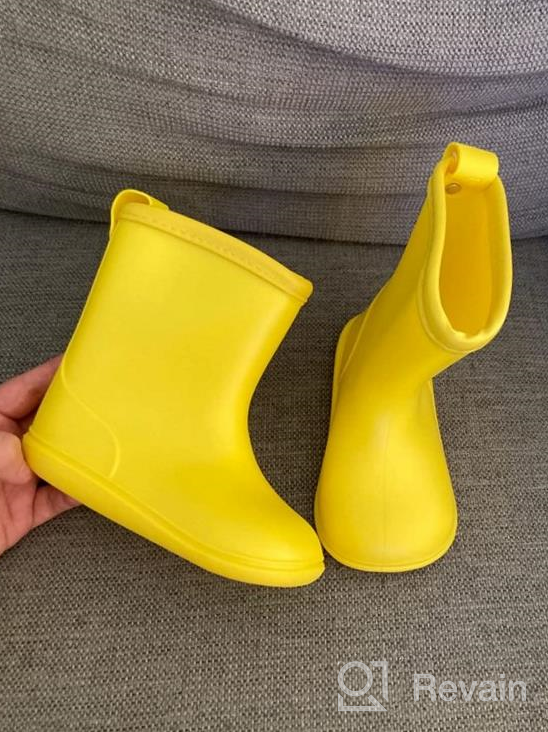 img 1 attached to 👞 GIGIDIDI Outdoor Toddler Yellow Short Boots - Boys' Shoes review by Farhad Cantu