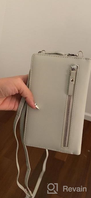 img 1 attached to Women'S Lightweight Leather Crossbody Shoulder Bag, Cell Phone Wallet Purse Handbag review by Eddie Burgess