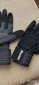 img 6 attached to Ihuan Workout Gloves For Men Full-Finger: Weight Lifting Gloves For Men, Gym Lifting Gloves Full Hand Gloves For Weightlifting, Deadlift
