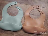 img 1 attached to BPA-Free Silicone Baby Bibs With Food Catcher Pocket - Socub Comfortable Waterproof For Babies & Toddlers review by Jeff Long