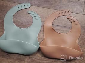 img 5 attached to BPA-Free Silicone Baby Bibs With Food Catcher Pocket - Socub Comfortable Waterproof For Babies & Toddlers