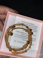 img 1 attached to Loyoe 24k Yellow Gold Plated Baby Bracelet Set - Adjustable Children's Bangle (2pcs/lot) review by Bobby Valadez