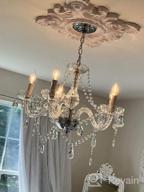 img 1 attached to Saint Mossi Modern Contemporary Elegant K9 Crystal Glass Chandelier Pendant Ceiling Lighting Fixture - 5 Lights review by Joe Drew