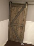 img 1 attached to Enhance Your Space with DIYHD 6FT Brushed Sliding Barn Door Hardware Two-Side Mechanism and Soft Close Kit review by Chris Hart
