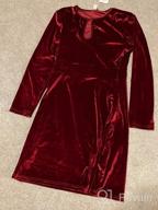 картинка 1 прикреплена к отзыву FENSACE Women'S Wrap V Neck Velvet Dress - Perfect For Cocktail Parties And Special Occasions! от John Lewis
