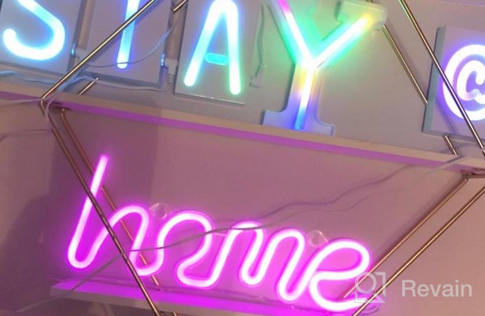 img 1 attached to OYE HOYE LED Letter Neon Sign, 26 Alphabet A - Z Neon Light Signs For DIY Your Name, Christmas Night Lights With Multi Color Changing & USB/Battery Operated Decor Lights - White C review by Eddy Borghesi