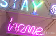 img 1 attached to OYE HOYE LED Letter Neon Sign, 26 Alphabet A - Z Neon Light Signs For DIY Your Name, Christmas Night Lights With Multi Color Changing & USB/Battery Operated Decor Lights - White C review by Eddy Borghesi