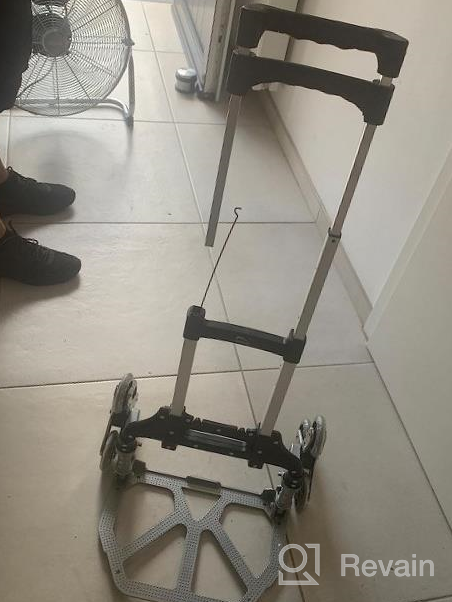 img 1 attached to Portable Aluminum Stair Climber Cart With Rope Handle: The Ultimate Heavy Lifting Solution review by Ryan Rea