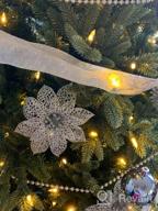 картинка 1 прикреплена к отзыву Add Glittering Elegance To Your Teal Blue Christmas Tree With Supla'S 24 Pack Poinsettia Flower Picks от Johnny Price