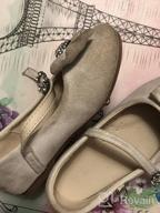 img 1 attached to Shine with ANGEL 22's Rhinestone Buckle Ballerina Shoes for Toddler Girls review by Donald Phi