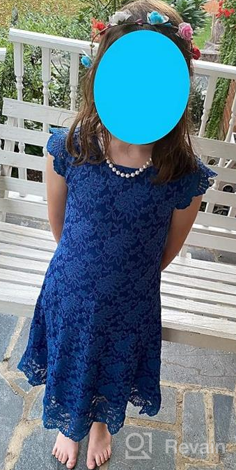 img 1 attached to Stylish Grace Karin Lace Dresses for Girls with Sleeves - A Floral Shift Design review by Charles Mistretta