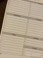 img 1 attached to Efficiently Organize Your Week With 321Done Weekly Checklist Notepad - 50 Tear-Off Sheets Of Planning Pad - Stay On Top Of Your To-Do List - Simple Script Design - Made In USA review by Tony Guernsey
