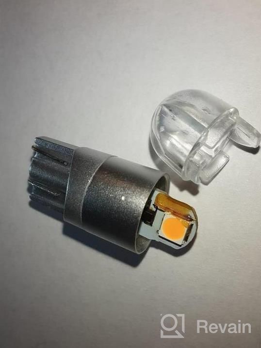 img 1 attached to 10 Pack Of AUXBEAM Canbus Error-Free Amber T10 LED Bulbs - Bright 168 W5W Replacement For Car Interior Lights, License Plate, Dome Map, And Dashboard Lights review by Kyle Miller