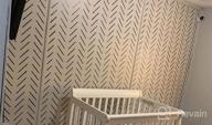 img 1 attached to STENCILIT® Herringbone Simple Wall Stencil For Painting XL 22X40 In Large Stencil For A Modern Wall Decor Herringbone Wall Stencil For Painting Large Pattern review by James Handy