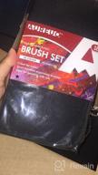 img 1 attached to Complete Acrylic Painting Brush Set - 15 High-Quality Nylon Brushes, Paint Knife, Sponge & Palette In A Portable Case For Beginners & Pros, Ideal For Acrylic Painting review by William Gildea