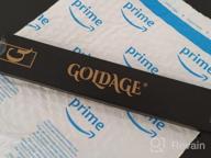 img 1 attached to Goldage Hourglass Fiberglass Chopsticks - Dishwasher-Safe (2 Pairs - Gold) review by Dwayne Quarles