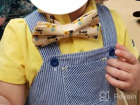 img 6 attached to Adjustable Pre-Tied Bow Tie For Adults & Children - OCIA Cute Patterned Bowties