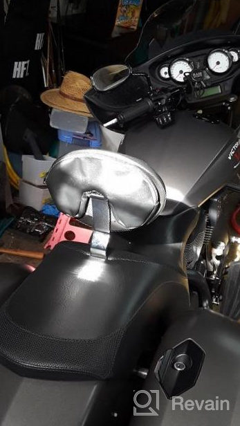 img 1 attached to Victory Cross Country 2010-2017 Adjustable Plug-In Driver Rider Backrest Kit review by Tony Beale
