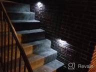 img 1 attached to 4 Pack OTHWAY Solar Fence Post Lights - Decorative Wall Mount Deck Lighting, White review by Matt Mix