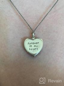 img 5 attached to Sterling Silver Cremation Necklace For Ashes - SOULMEET Memorial Jewelry To Keep Your Loved One Close