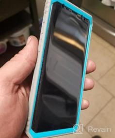 img 5 attached to Максимальная защита для вашего Galaxy S9 с прочным чехлом Poetic Revolution - полное покрытие на 360 градусов, встроенная защитная пленка для экрана, синий / серый