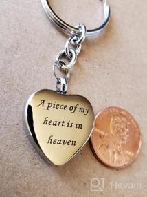 img 6 attached to 🔑 Engraved Stainless Steel Memorial Keepsake Keychain: Perfect for Remembrance