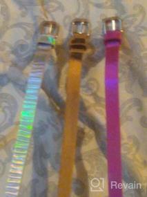 img 5 attached to Girls' Fashion Uniform Belts (3 Pack)