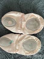 img 1 attached to STELLE Ballet Slippers Gymnastics Ribbon Girls' Shoes review by Sean Reddy