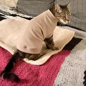 img 5 attached to Уютно и тепло: Мягкая флисовая кофта для собак и кошек малых и средних пород в холодную погоду