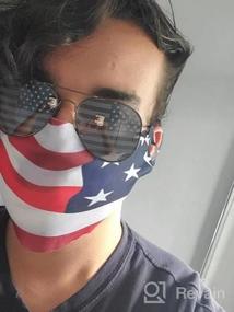 img 5 attached to 🕶️ Goson American Flag Reflective Sunglasses for Novelty and Decorative Purposes