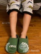 img 1 attached to 🦖 Dinosaur Slippers for Boys' Winter Bedroom - Comfortable Memory Shoes review by Michael Langelius