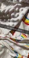 img 1 attached to Ultra Soft Baby Plush Minky Blanket With Dotted Backing For Boys And Girls - Double Layer Fleece Fabric For Newborns, Toddlers, And Kids - 33 X 42 Inch Rainbow Throw And Receiving Blanket review by Joel Gardner