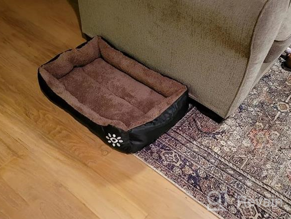 img 1 attached to Experience Ultimate Comfort With PUPPBUDD'S Orthopedic Dog Bed For Large Dogs - Washable, Breathable, And Cozy Rectangle Pet Sofa review by Aaron Fowler