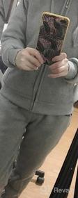 img 6 attached to Women'S Fleece Sherpa Lined Tracksuit 2 Piece Outfit - Winter Warm Zip Up Hoodie Sweatshirt & Sweatpants