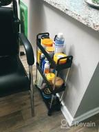 img 1 attached to Gray Rolling Utility Cart With 3 Tiers - Organize Narrow Spaces In Kitchen, Bathroom, And Laundry Room With Slide Out Mobile Shelving Unit From SOLEJAZZ review by Star Bell