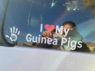 img 1 attached to Show Your Love For Guinea Pigs With White Vinyl Decal Sticker - Featuring Red Heart And Adorable Cavies review by Jake Solorzano