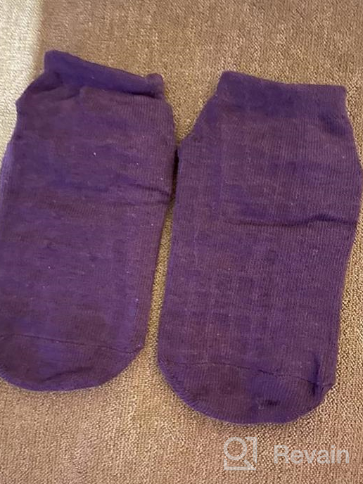 img 1 attached to Anti-Slip Child Crew Socks - 12 🧦 Pairs of Ankle Grip Socks for Boys and Girls review by Peter Hallett