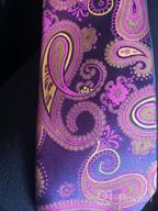 img 1 attached to HISDERN Paisley Ties for Men: Classic Extra Long Floral Tie and Pocket Square Set - Formal Silk Necktie and Handkerchief Set for Wedding Attire review by James Stevenson