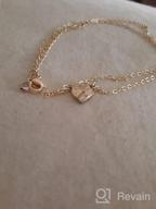 img 1 attached to MONOOC Gold Initial Heart Necklace: Dainty Kids Jewelry for Girls, 14K Gold Plated Toddler Necklace with Small Letter Heart - Delicate Baby Initial Jewelry for Little Girls and Children review by Madansaireddy Aldridge