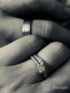 картинка 1 прикреплена к отзыву 💍 Превосходное тяжелое кольцо для свадебного торжества из massiver germanii 6 мм унисекс с удобной посадкой - купольное кольцо, две пазы и матовая поверхность от Devin Bro