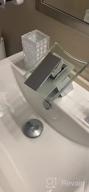 img 1 attached to Chrome LED Bathroom Sink Faucet With Glass Waterfall Spout - Single Or 3 Hole Installation, 4 Inch Centerset - Stylish And Functional Bathroom Faucet review by Jeff Rothstein