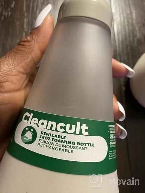 img 1 attached to Periwinkle Cleancult Foaming Soap Dispenser Set- Refillable Glass Soap Dispensers With Foaming Pump, Dishwasher Safe And Shatter-Resistant With Non-Slip Silicone Sleeve- 12Oz- Pack Of 2 review by Josh Whitehead
