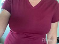 img 1 attached to Women'S Short Sleeve V Neck T Shirt - Junior & Plus Sizes By Emmalise review by Julian Rash