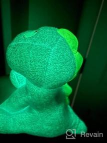 img 6 attached to 14 Inch Blue Dinosaur Stuffed Animal Plush Toy That Glows In The Dark - L1000