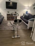 img 1 attached to ADVENOR Folding Magnetic Exercise Bike With Arm Resistance Bands And Backrest For Comfortable Home Fitness review by Nathan Byard