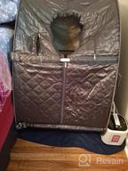 img 1 attached to Himimi 2L Foldable Steam Sauna Portable Indoor Home Spa Relaxation At Home, 60 Minute Timer With Chair Remote (Triangle, Coffee) review by Curtis Thilges