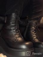 img 1 attached to Edgy And Bold: Demonia Women'S SHA52/BVL Boots For A Head-Turning Look review by Melanie Lewis