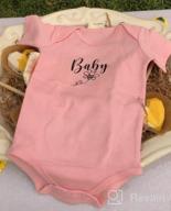 img 1 attached to Enfants Chéris Baby Bodysuit Short Sleeve Onsies Newborn-24 Months Pack Of 3 review by Crystal Smith